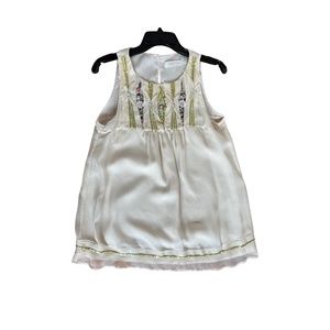 MM Couture by Miss Me sleeveless top with embroidered details